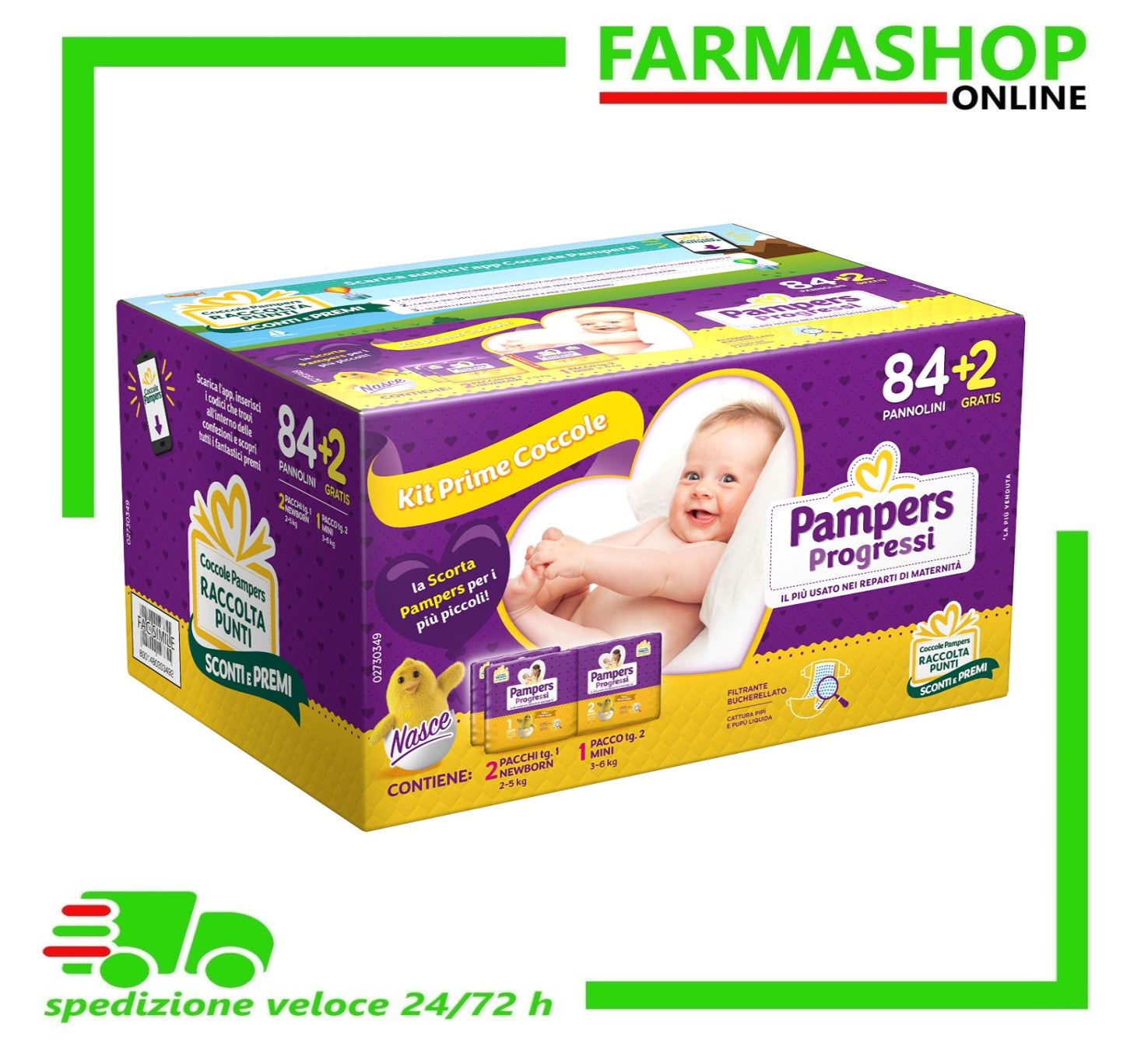 Pampers Progressi Taglia Pampers Progressi XL Taglia +16kg 68