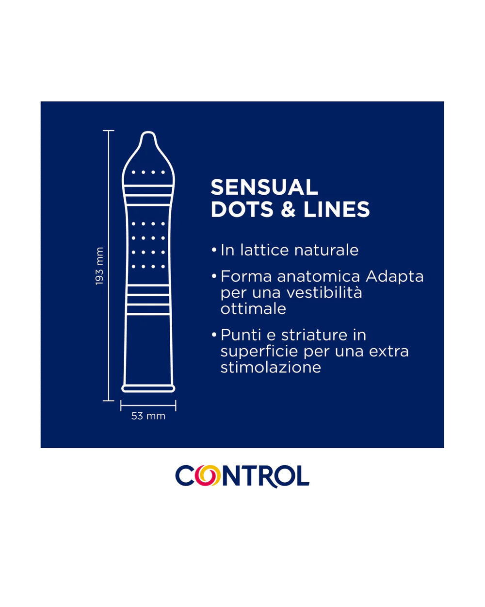 Control SENSUAL DOTS & LINES 6pz